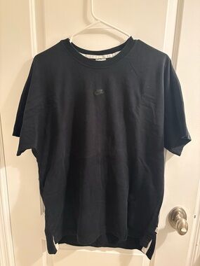 Nike Black Short Sleeve Crew T-Shirt with Subtle Logo Oversized